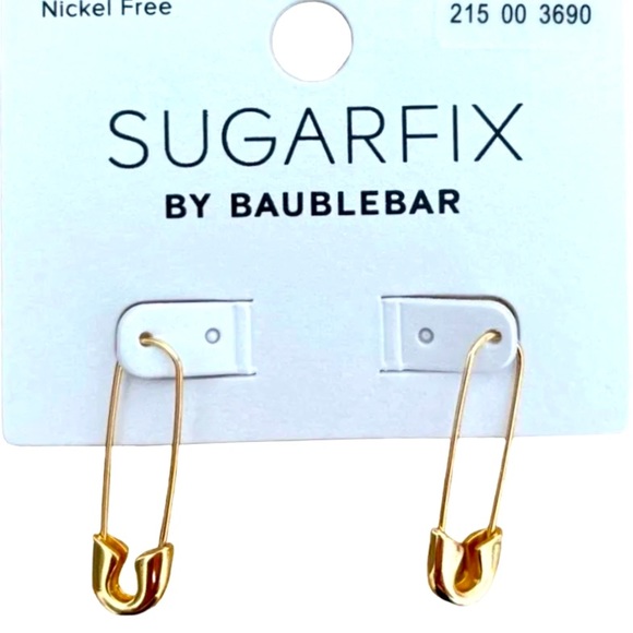 BaubleBar Jewelry - Sugarfix Baublebar Earrings Safety Pins - Best Friends Safety Pins NWT